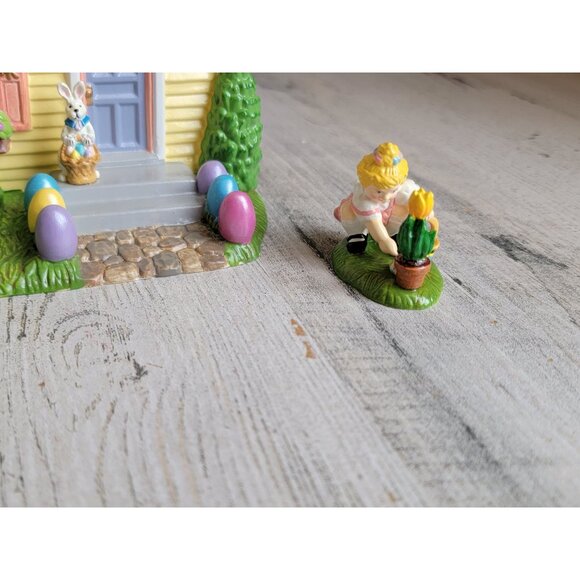 Dept 56 55090 Happy Easter House spring village accessory Accessories - Picture 6 of 12